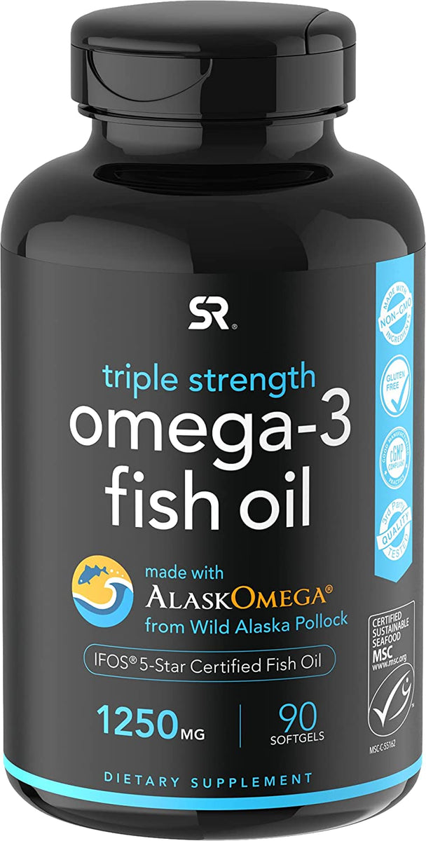 Sports Research Omega 3 Fish Oil from Wild Alaska Pollock