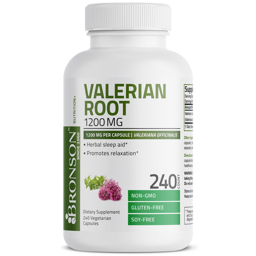 Bronson Vitamins - Valerian Root 1200 mg, 240 Capsules