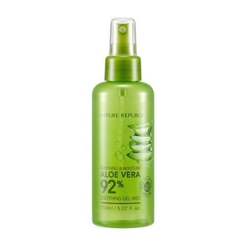 Korea Cosmetics NATURE REPUBLIC Soothing & Moisture Aloe Vera 92% Soothing Gel Mist 150ml Face toner Mist Moisturizing Soothing